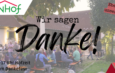 Einladung zur Hofzeit  und zum Dankefest am 19.10.